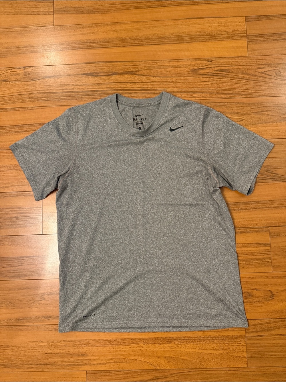 Nike Gray Heather Dri-FIT Short Sleeve Performance Tee